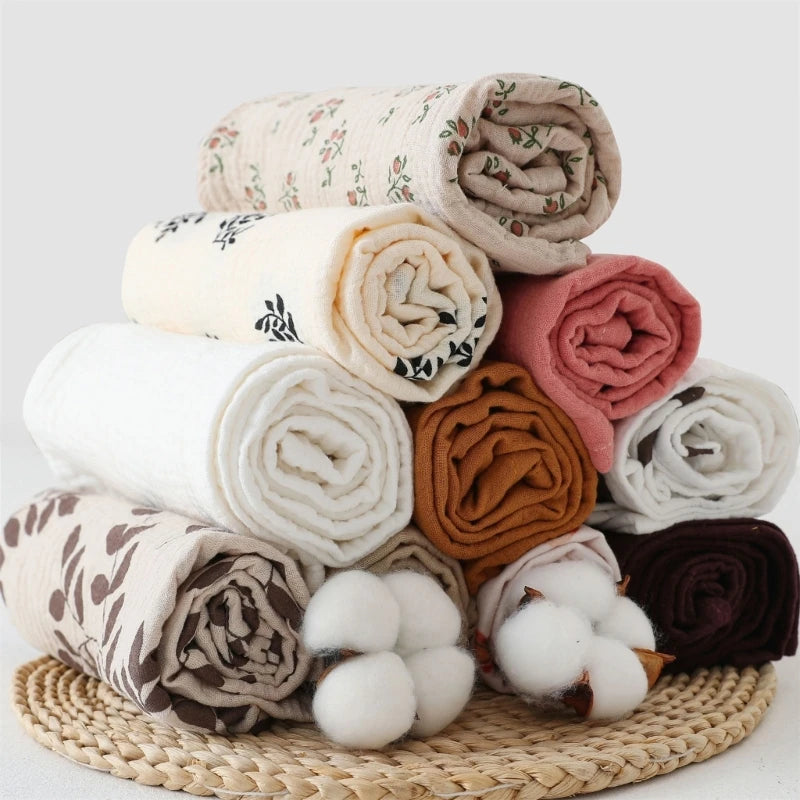 Baby Blanket Nursery Blankets for Boys Girls Cotton Blanket Neutral Soft Lightweight Toddler & Kid Throw Blanket Gift