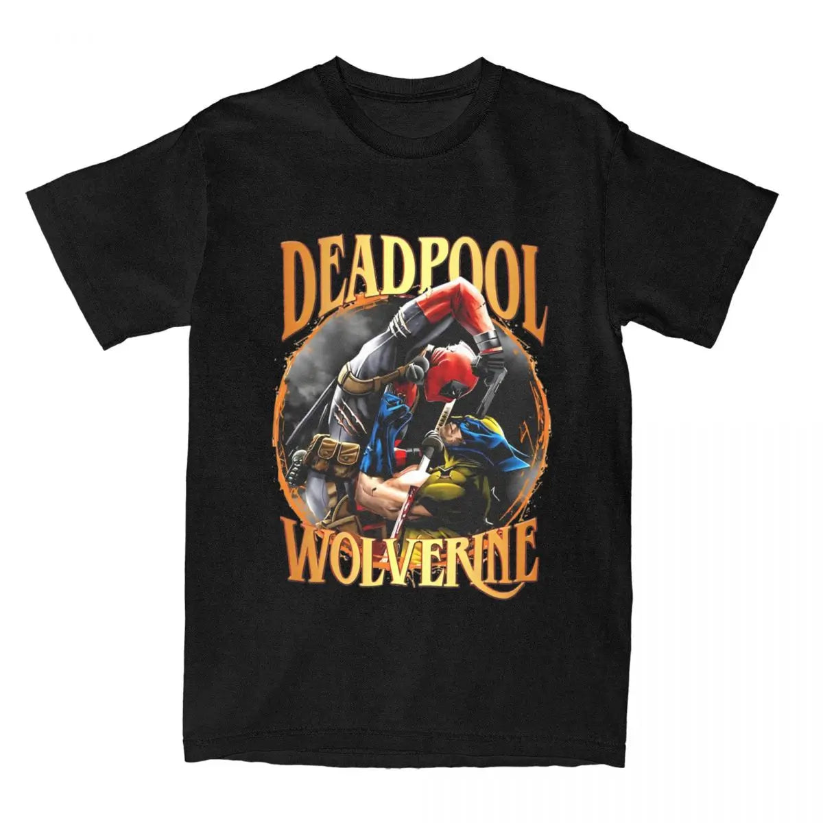 Explosive Deadpool Wolverine Men Women T Shirt Tee Shirt Short Sleeve Round Collar T-Shirt 100% Cotton Plus Size Clothing