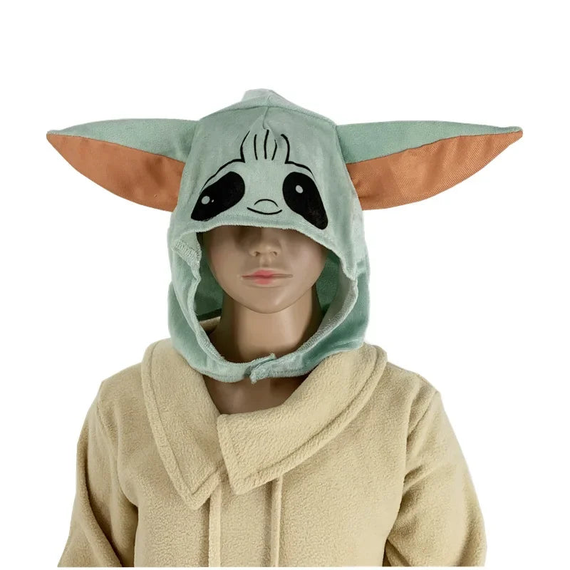 Halloween Star Wars Mandalorian Yoda Baby Costume Set Children's Birthday Gift Carnival Party Christmas Cosplay 3-10 Years