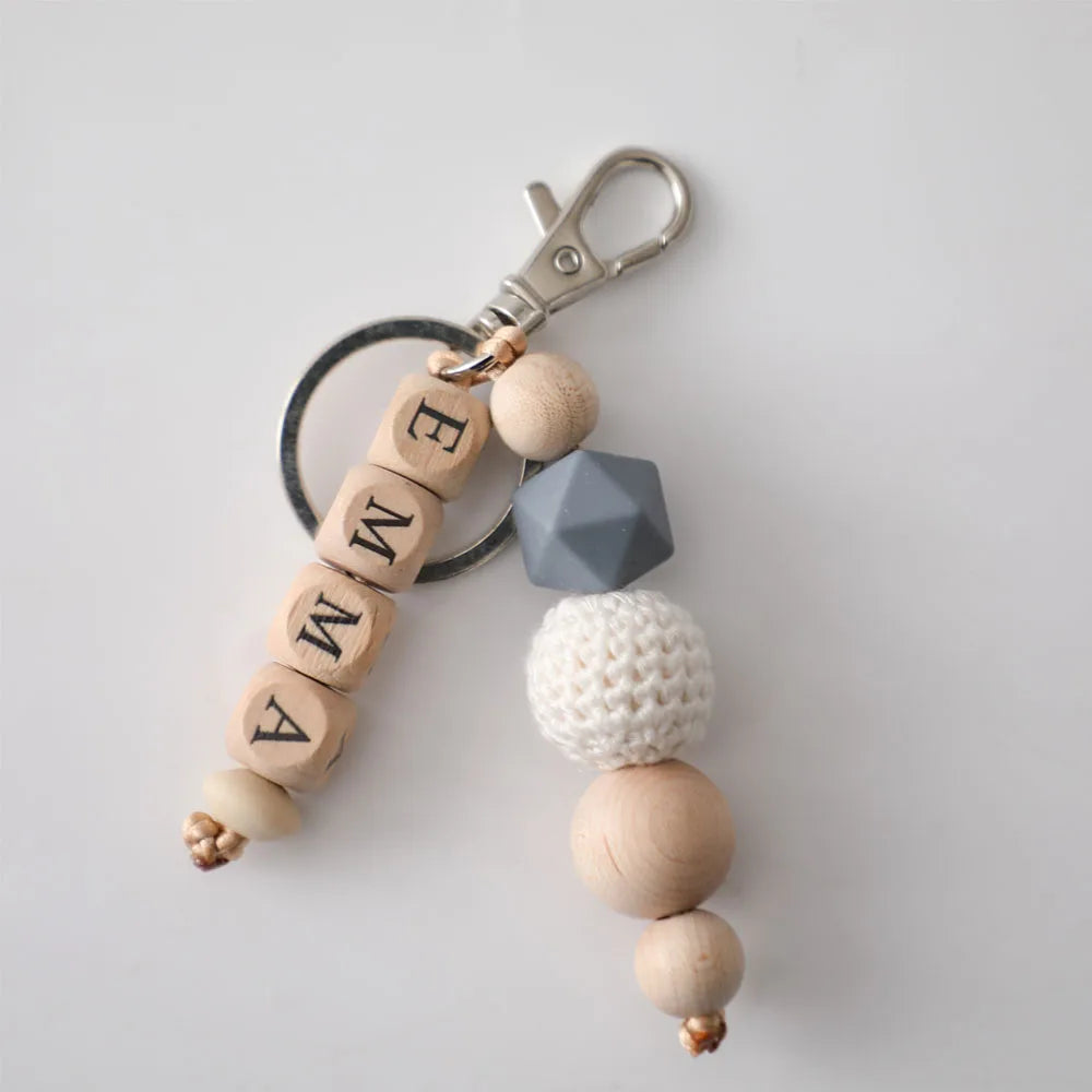 1pc Personalized Name Baby Pacifier Clips Chain Sunflower Wood Pacifier Clips Safe Teething Chain Soother Chew Toy Dummy Clips