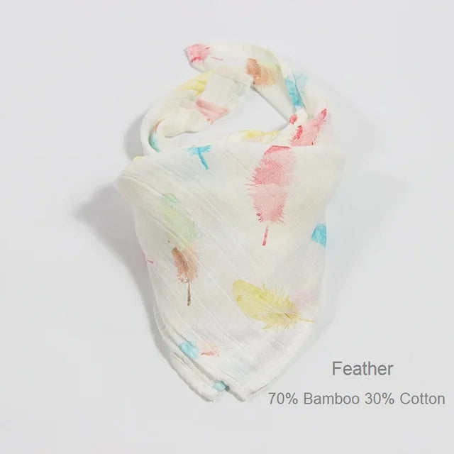 Organic Cotton/Bamboo Cotton Muslin Swaddles Wrap Burpy Towel Scarf Bibs Muslin Baby Blankets Newborn Diaper Pielucha 60*60cm