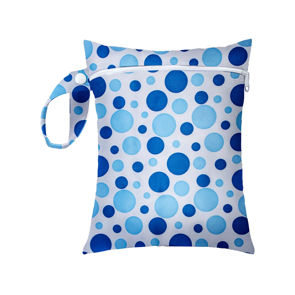 1Pcs 25x20cm Diaper Bag Baby Nappy Bag Wet Bags Waterproof Reusable Wet Bag Printed Pocket Nappy Bags PUL Travel Wet Dry Bags