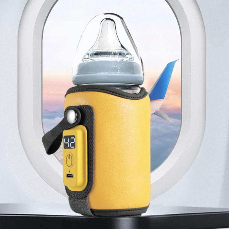 Baby Bottle Warmer 38° C-52℃ Portable Car Travel USB Baby Bottle Warmer Durable
