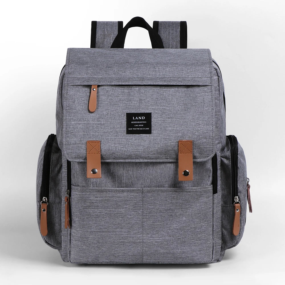 Authentic LAND Mommy Diaper Bags Backpacks Mother Large Capacity Travel Nappy with anti-loss zipper Baby Nursing Bags NEW