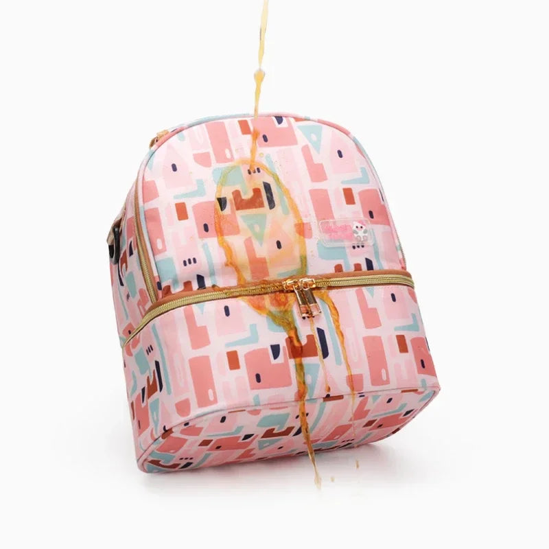 Thermal Insulation Bag Double-deck High-capacity Backpack Multifunction Diaper Bags Baby Bottle Outdoors Portable Mummy Bag