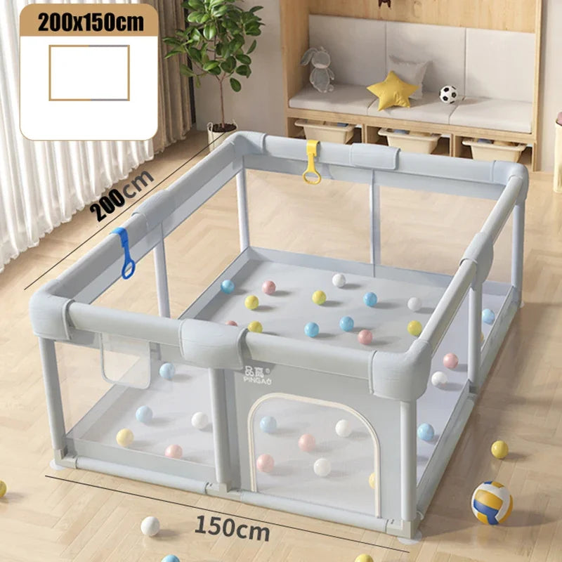 Extra Large Baby Playpen Safety Playard,360 Degree Visible Kids Activity Center Fence for Toddlers Children Kid Baby Playground