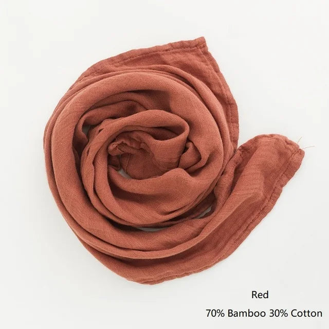 Organic Cotton/Bamboo Cotton Muslin Swaddles Wrap Burpy Towel Scarf Bibs Muslin Baby Blankets Newborn Diaper Pielucha 60*60cm
