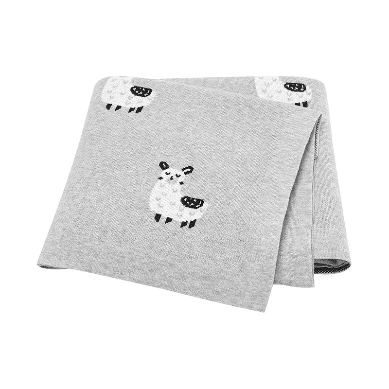 Baby Blankets Breathable Newborn Boy Girl Swaddle Wrap Receiving 100*80cm Infant Cotton Knitted Stroller Bassinet Nursery Quilts