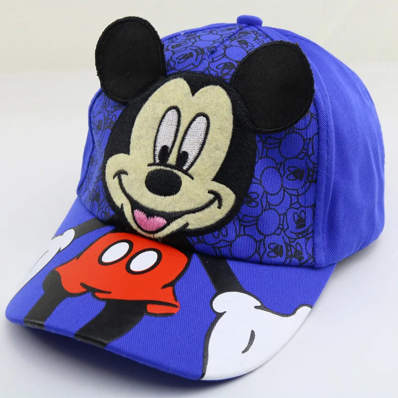 Disney Mickey Mouse Hat Disney Anime Snapback Baseball Cap Boys Girls Baby Hip Hop Hat Spring Summe Outdoor Hat Adjustable