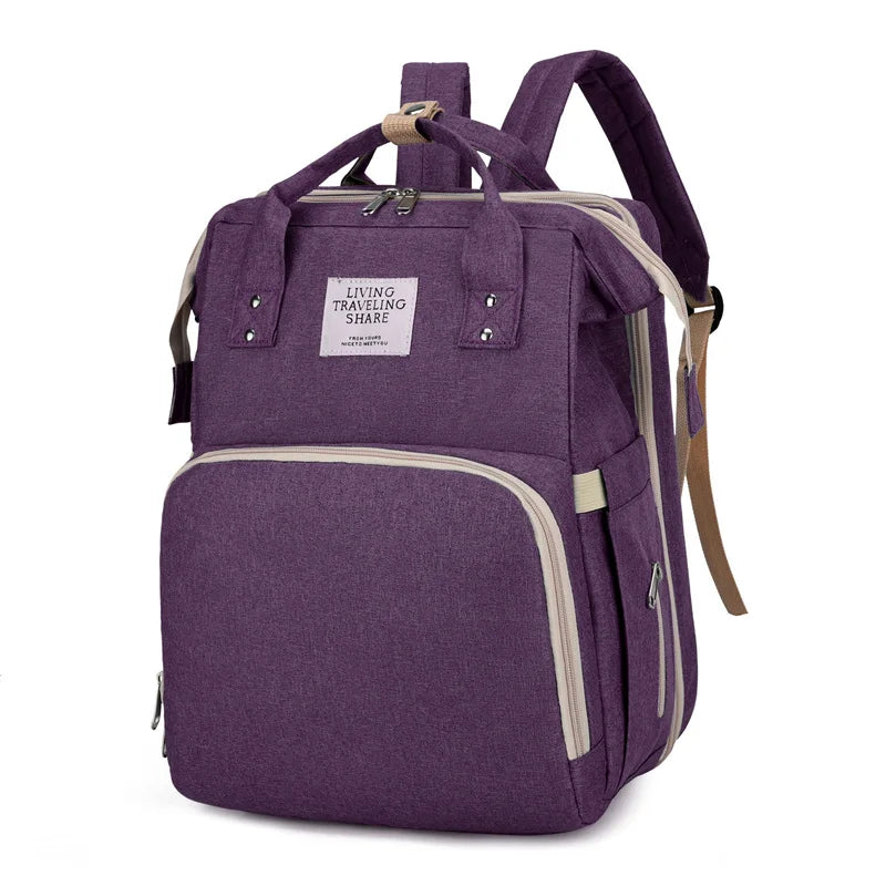 Waterproof Diaper Bags for Travel with Insulated Milk Bottle Pocket, Large Capacity and Stroller Straps