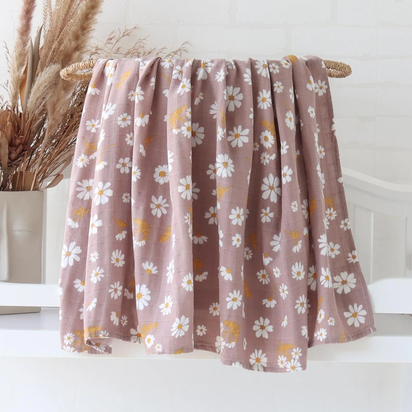 Bamboo Baby Blanket Newborn Swaddle Baby Stuff Mushroom Muslin Blanket Organic Cotton Baby Nursery Infant Receiving Blanket
