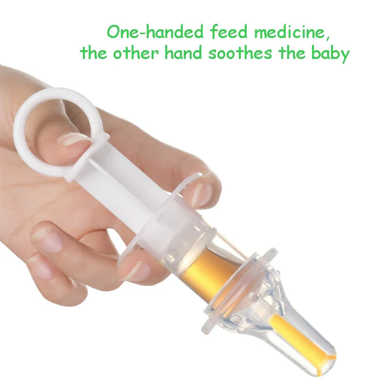 Baby smart medicine dispenser Needle Feeder Squeeze Medicine Dropper Dispenser Transparent Pacifier Kids Infant Feeding Utensils