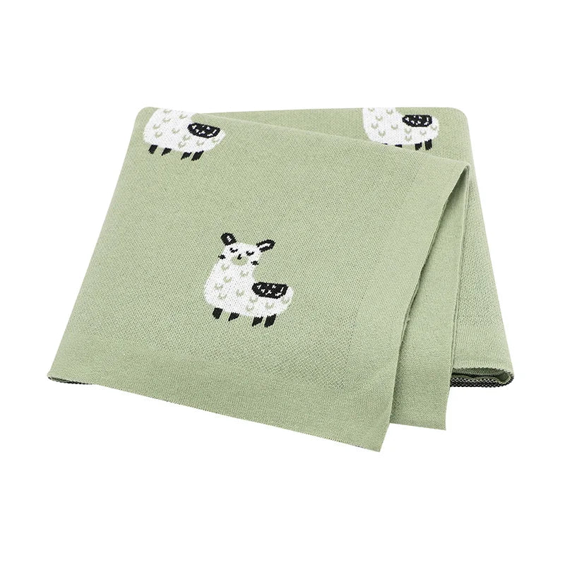 Baby Blankets Breathable Newborn Boy Girl Swaddle Wrap Receiving 100*80cm Infant Cotton Knitted Stroller Bassinet Nursery Quilts
