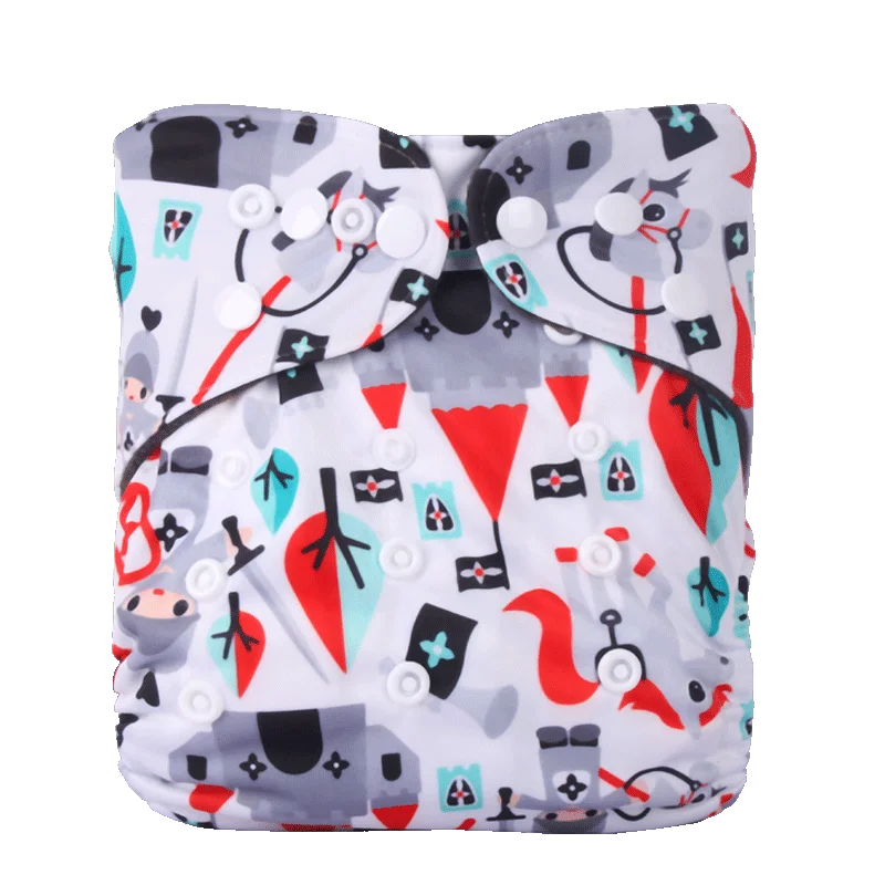 Bamboo Charcoal Lining Eco-friendly Nappy Reusable Infant Cloth Diaper Washable Toilet Training Pant Baby Shower Gift Fit 0-3Y