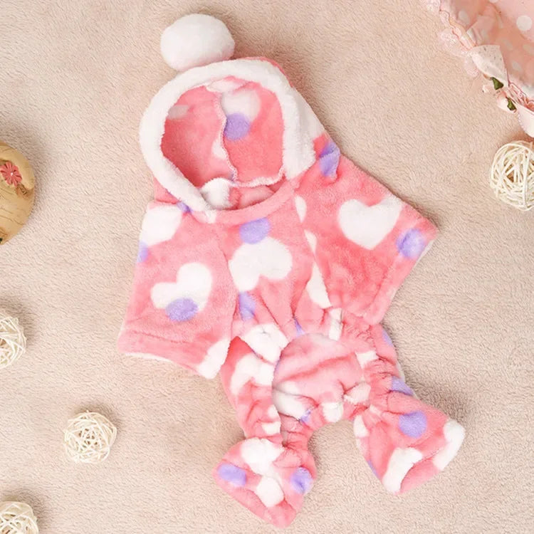 Soft Warm Pet Dog Jumpsuits Clothing for Dogs Pajamas Fleece Pet Dog Clothes for Dogs Coat Jacket Chihuahua Yorkshire Ropa Perro