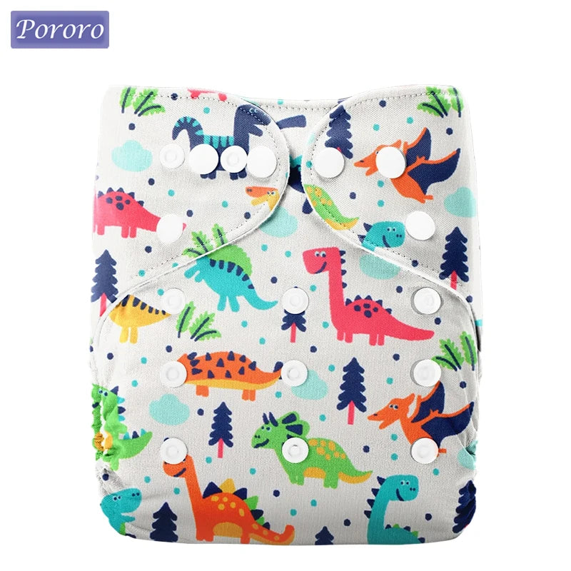 Bamboo Charcoal Lining Eco-friendly Nappy Reusable Infant Cloth Diaper Washable Toilet Training Pant Baby Shower Gift Fit 0-3Y