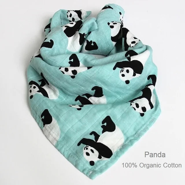 Organic Cotton/Bamboo Cotton Muslin Swaddles Wrap Burpy Towel Scarf Bibs Muslin Baby Blankets Newborn Diaper Pielucha 60*60cm