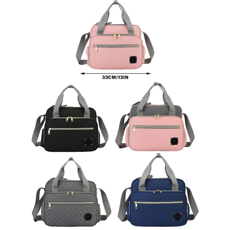 Nappy Case Baby Diaper Bag with Adjustable Shoulder Strap Easy Carrying Handbag