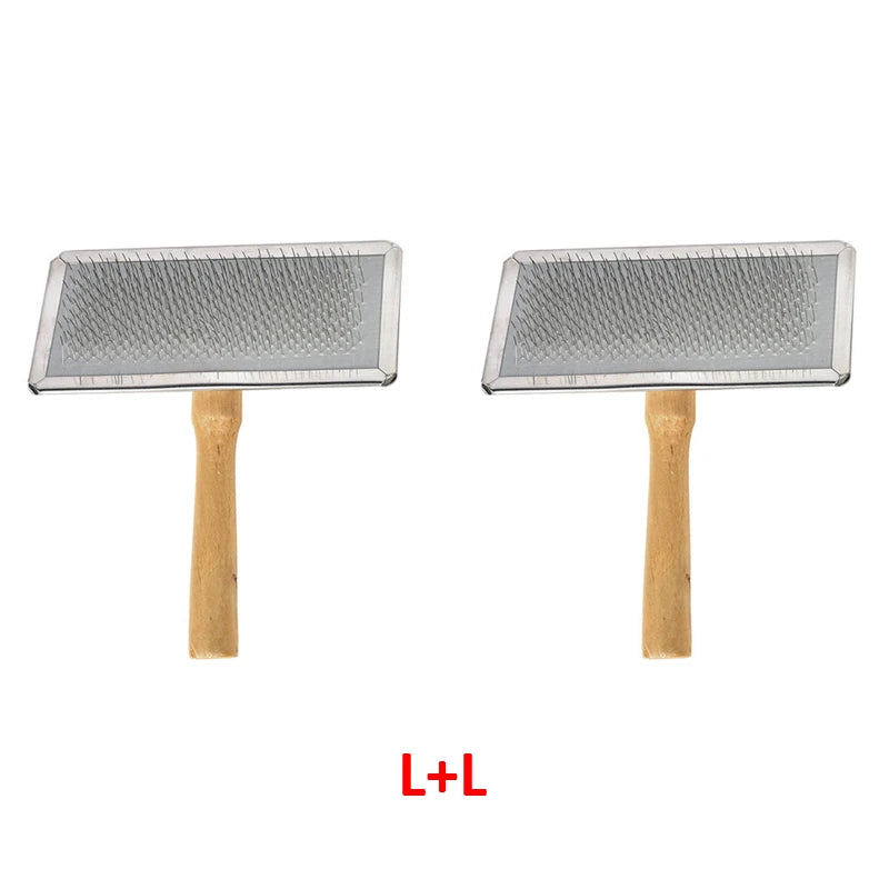 Dog Hair Remover Combs Pet Cat Hair Shedding Brush Wooden Handle Grooming Supplies Lint Remover For Clothing Sweater Clothes