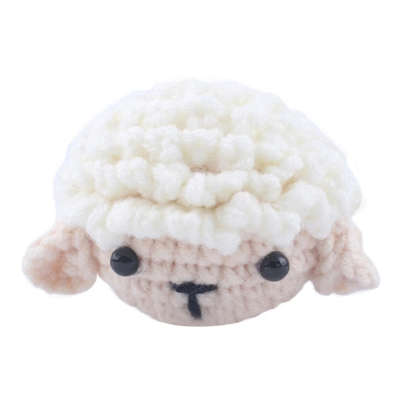 Handmade Crochet Bear Animal elephant Head Knitting Beads DIY Baby Pacifier Chain Chewable Accessories Newborn Teether Toy