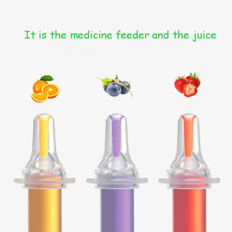 Baby smart medicine dispenser Needle Feeder Squeeze Medicine Dropper Dispenser Transparent Pacifier Kids Infant Feeding Utensils