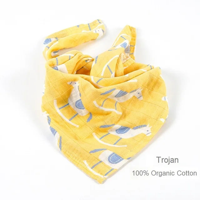 Organic Cotton/Bamboo Cotton Muslin Swaddles Wrap Burpy Towel Scarf Bibs Muslin Baby Blankets Newborn Diaper Pielucha 60*60cm