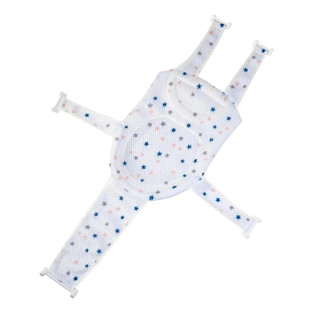 Children Bath Shower Cradle Bed Seat mat Adjustable Cross-shaped Anti-slip Newborn Bath Net Bathtub Pad Protector Accessories