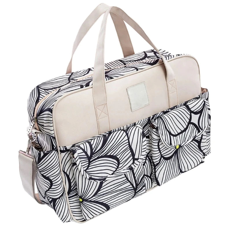 multifunctional Baby Gear Bag Bag Adjustable Straps Nursery Organizes Large Capacity