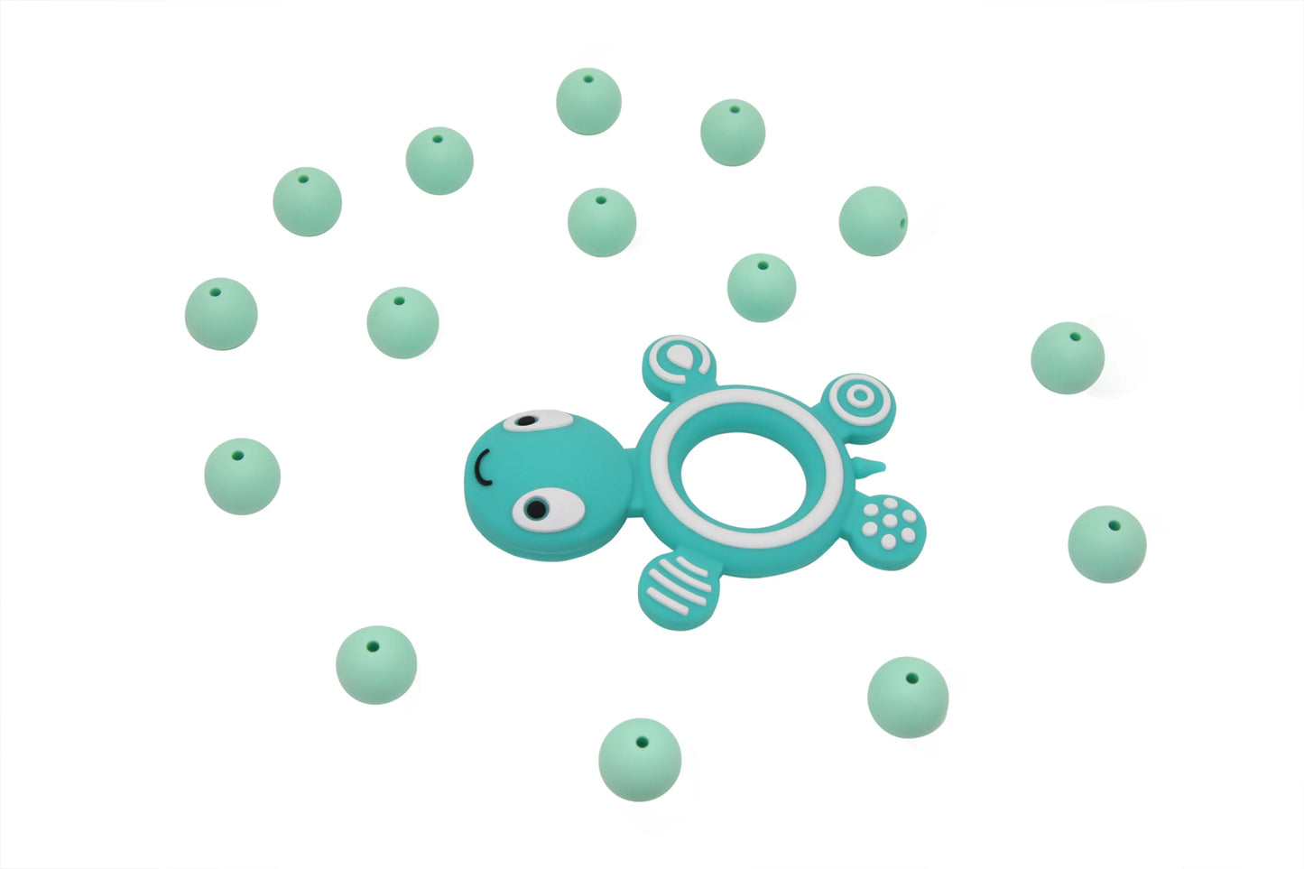 Cute-idea Silicone Baby Teethers 1pc Turtle Animal cartoon Food Grade Silicone Tiny Rod Kids Goods Nurse Gift Baby Teething Toy