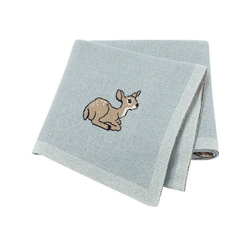 Baby Blankets Breathable Newborn Boy Girl Swaddle Wrap Receiving 100*80cm Infant Cotton Knitted Stroller Bassinet Nursery Quilts