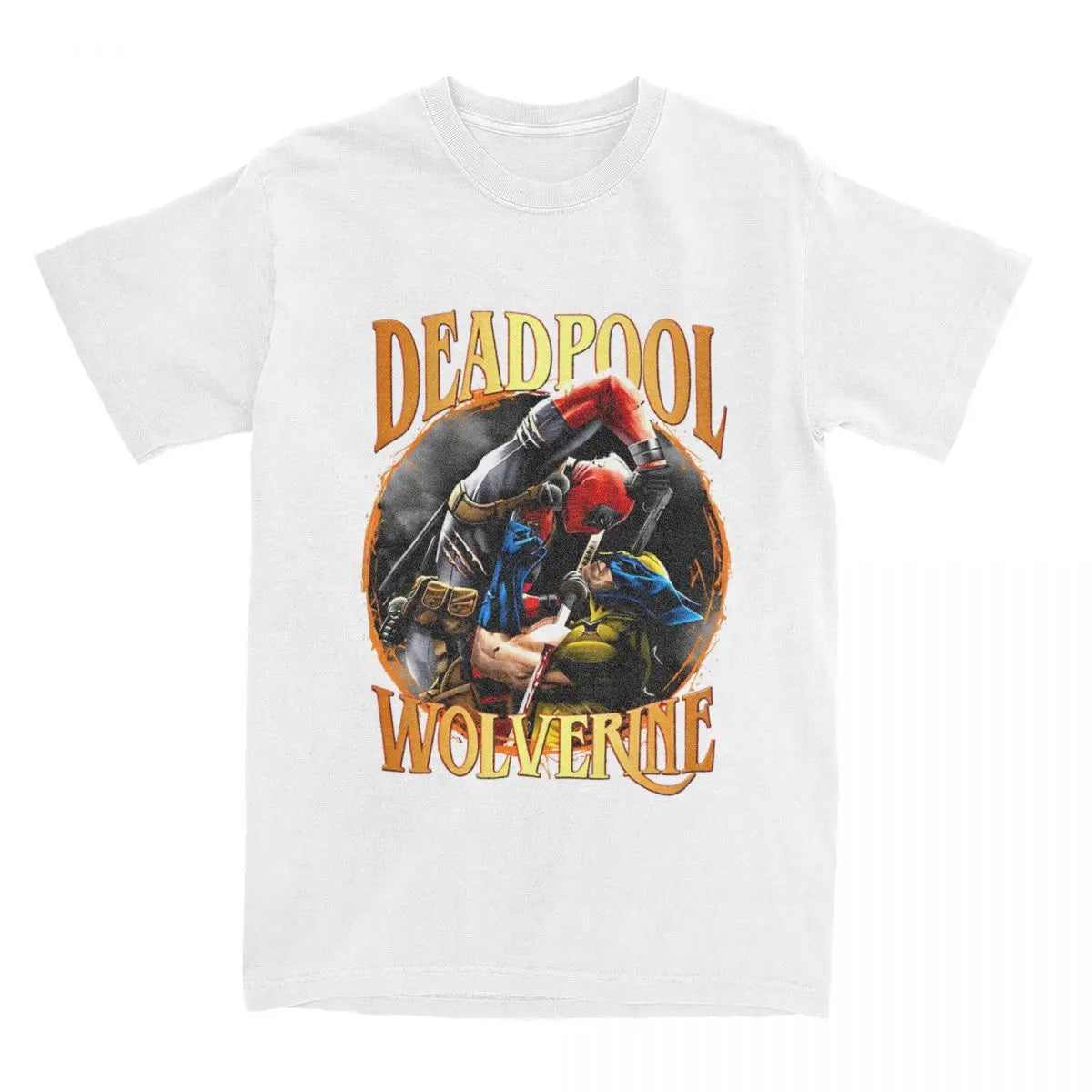 Explosive Deadpool Wolverine Men Women T Shirt Tee Shirt Short Sleeve Round Collar T-Shirt 100% Cotton Plus Size Clothing