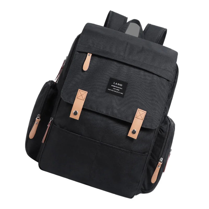 Authentic LAND Mommy Diaper Bags Backpacks Mother Large Capacity Travel Nappy with anti-loss zipper Baby Nursing Bags NEW