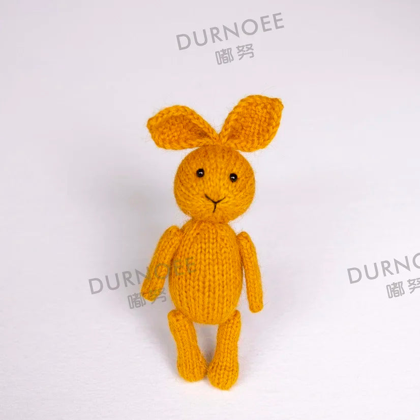 Newborn Photography Props Handmade Dolls Knitted Rabbit Bear Baby Photography Studio Accessoires