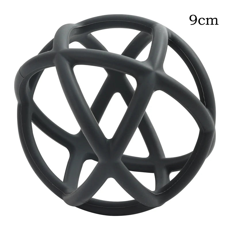 100% Food Grade Silicone Baby Teether Toys Hand Grip Toys Chewable Full Silicone Toy Ball Infant Baby Teether Toys Baby Stuff