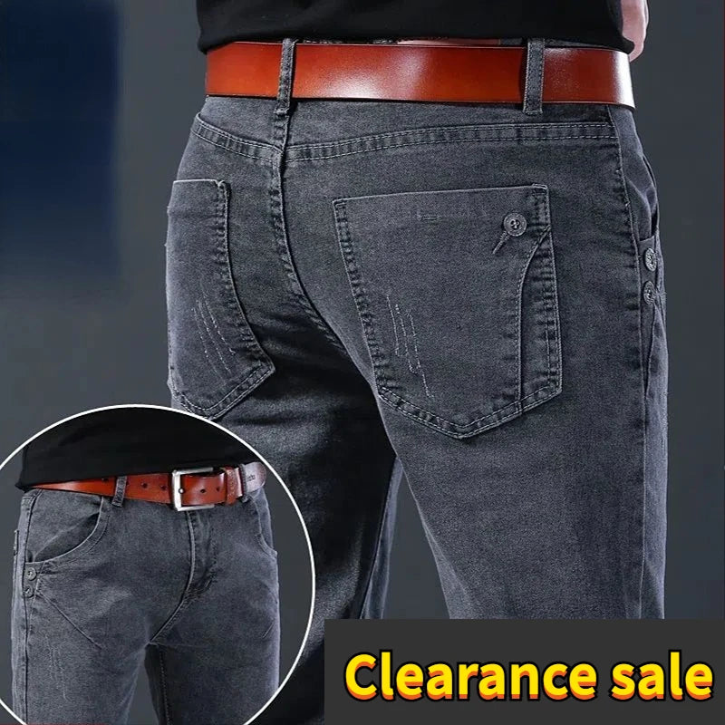 Designer Clothes Men Autumn Korean Fashion Men Elastic Stretch Tight Fit Versatile Youth Slim Male Skinny Jeans Pants Trousers