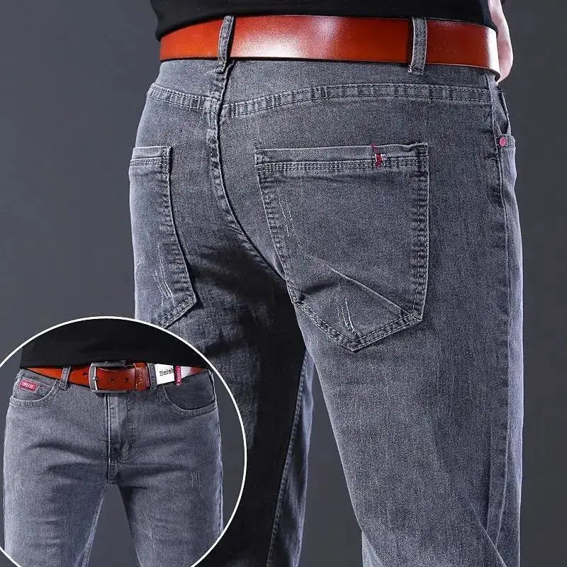Designer Clothes Men Autumn Korean Fashion Men Elastic Stretch Tight Fit Versatile Youth Slim Male Skinny Jeans Pants Trousers