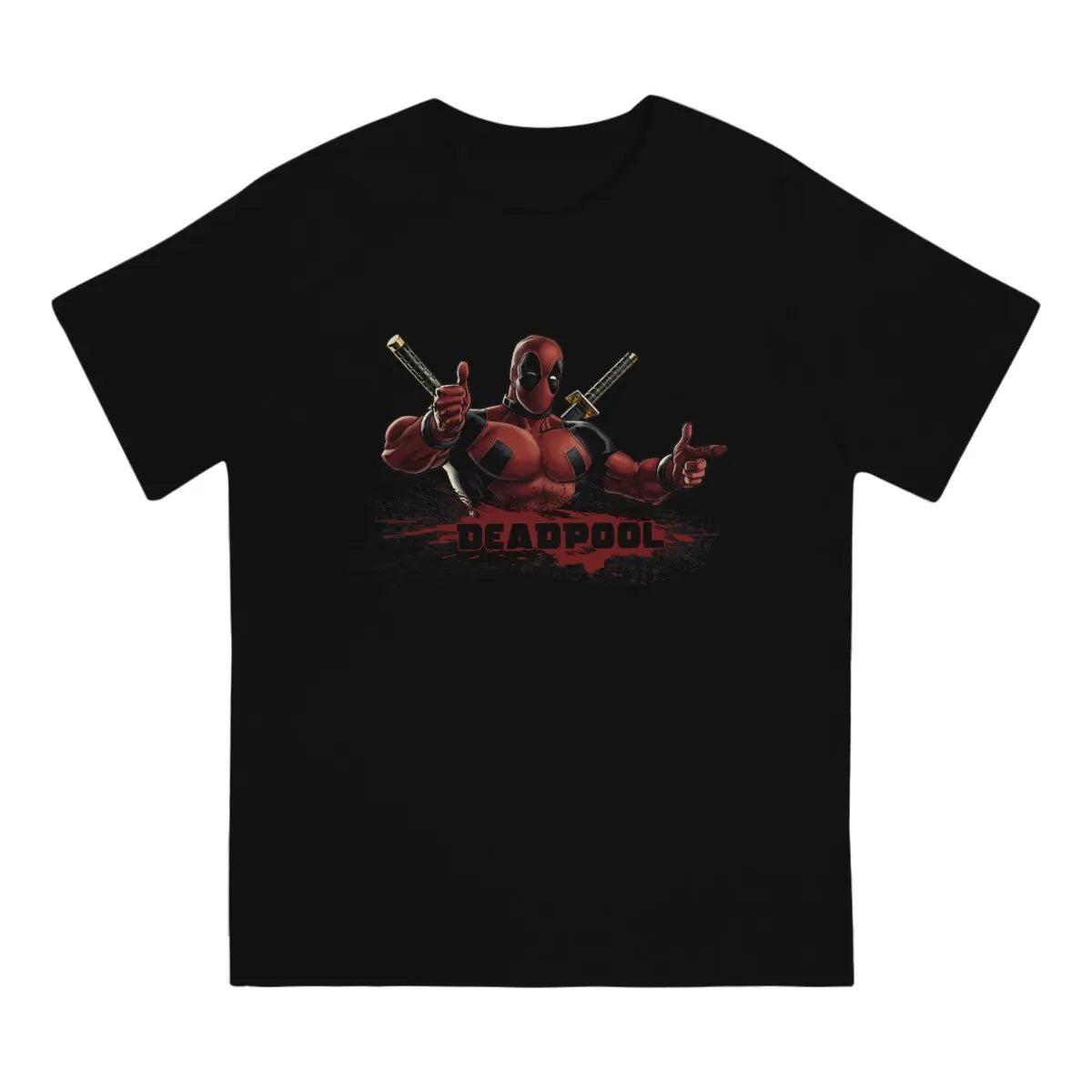 Men T-Shirts Character Cartoon Novelty Tee Shirt Short Sleeve Disney Deadpool Film T Shirts O Neck Clothing Gift Idea