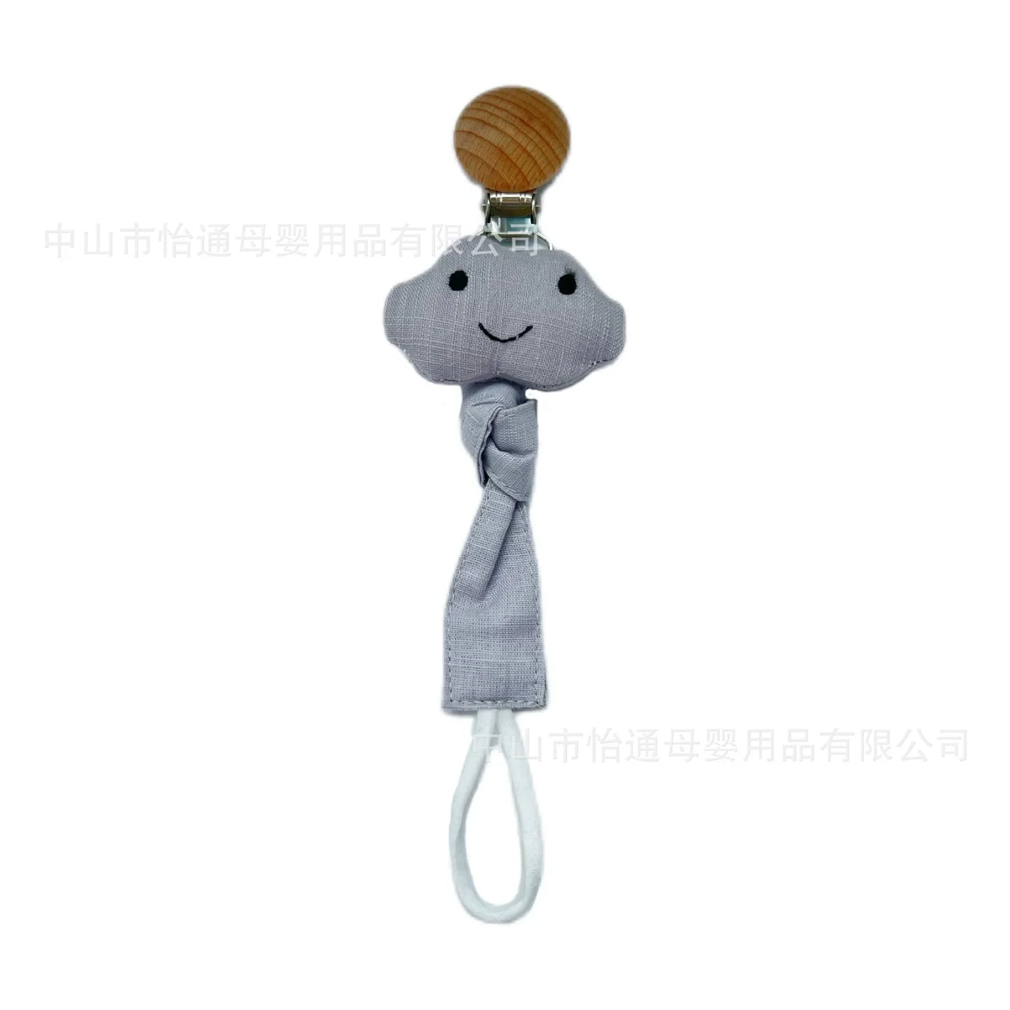 Infant Newborn Cotton Wooden Pacifier Chain Holder for Pacifier Baby Pacifier Clip Nipple Soother Dummy Holder Attache Tetine
