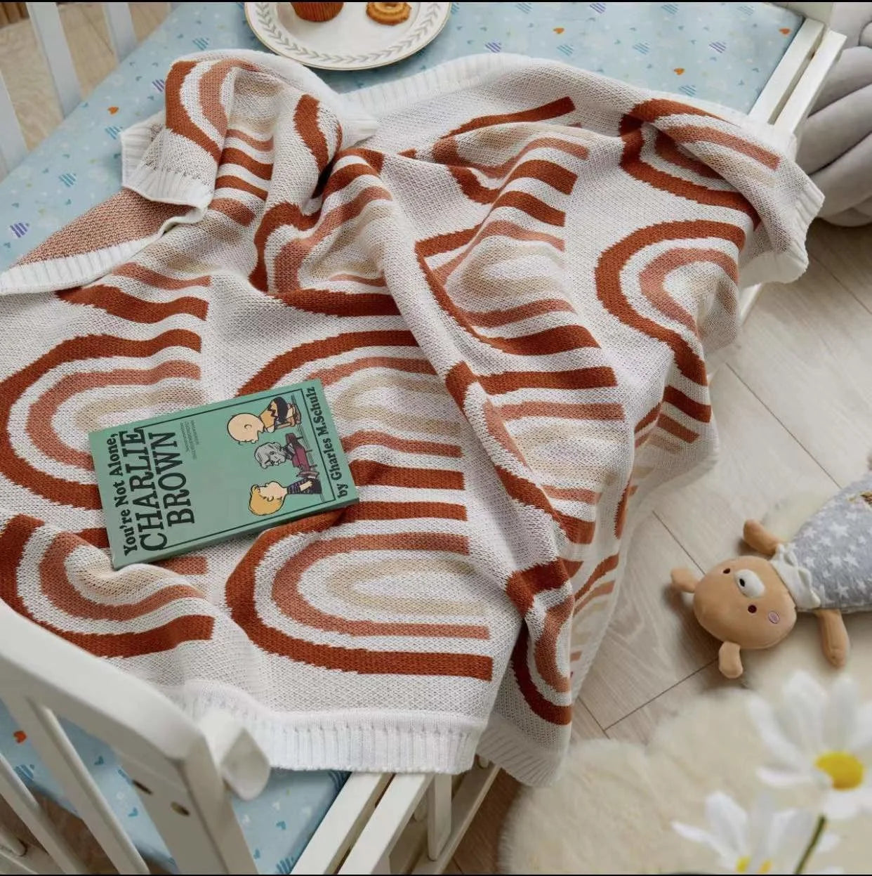 Baby Blankets Breathable Newborn Boy Girl Swaddle Wrap Receiving 100*80cm Infant Cotton Knitted Stroller Bassinet Nursery Quilts