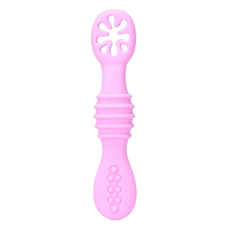 Baby Spoon Forks Set Food Grade Silicone Sticky Spoon Children Cutlery Training Spoon Kids Feeding Tableware Kitchen Accessories
