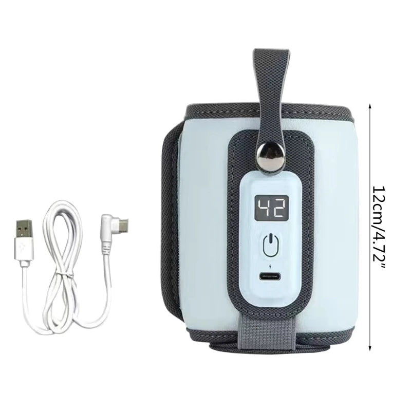 Baby Bottle Warmer 38° C-52℃ Portable Car Travel USB Baby Bottle Warmer Durable