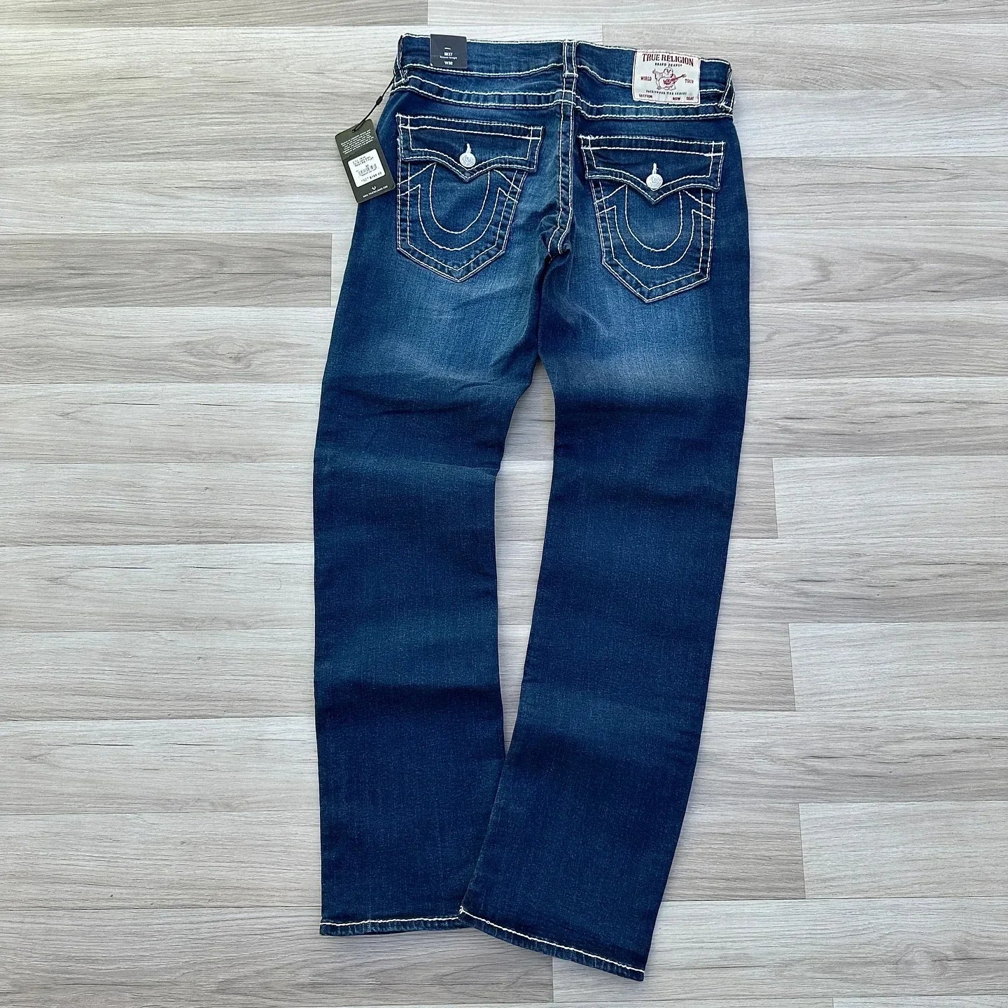Red True Faith Embroidered Jeans Vintage Street Hip Hop Gothic Loose Casual Denim Trousers Couples baggy pants y2k clothes