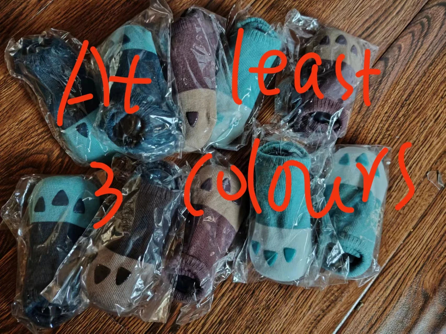 5Pairs/lot 2024 New 0-5Years Anti-slip Non Skid Ankle Socks With Grips For Baby Toddler Kids Boys Girls All Seasons Cotton Socks