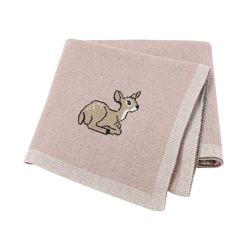 Baby Blankets Breathable Newborn Boy Girl Swaddle Wrap Receiving 100*80cm Infant Cotton Knitted Stroller Bassinet Nursery Quilts