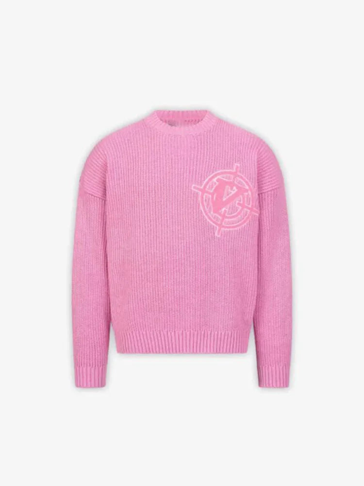 Fshion Letter Printed O Neck Knitted Sweater Men's Casual Loose Long Sleeve Solid Warm Pullover Jumpers Autumn Trendy Male Tops