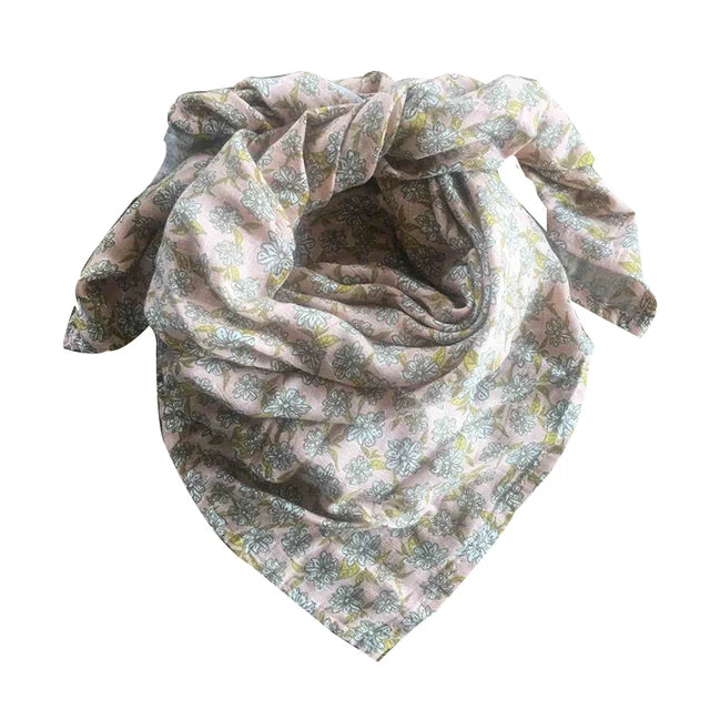 Cotton Baby Swaddle Newborn Muslin Swaddle Blanket for Girls & Boys Soft Baby Bath Towel Cute Infants Baby Bibs