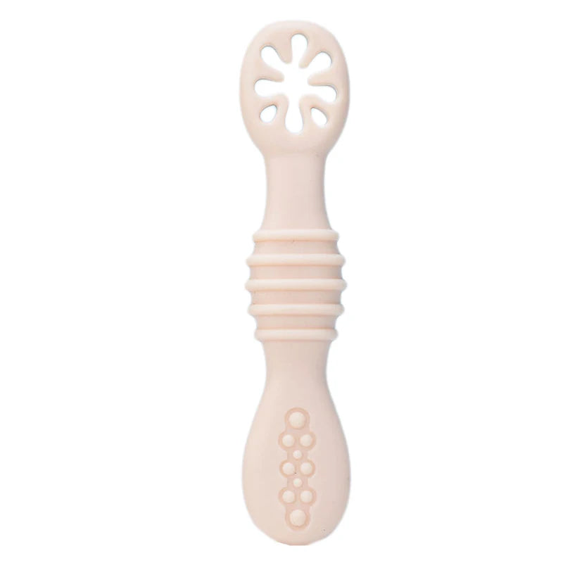 Baby Spoon Forks Set Food Grade Silicone Sticky Spoon Children Cutlery Training Spoon Kids Feeding Tableware Kitchen Accessories