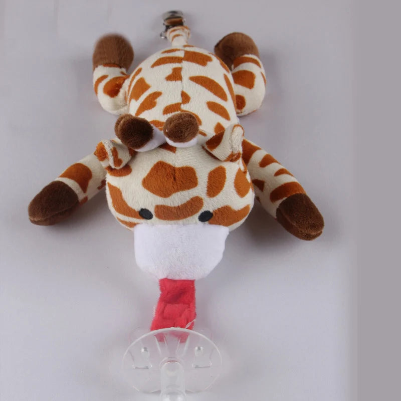 Baby Cute Cartoon Pacifier Chain Clips Newborn Plush Animal Toys Soother Nipples Holder baby accessories (not include Pacifier)