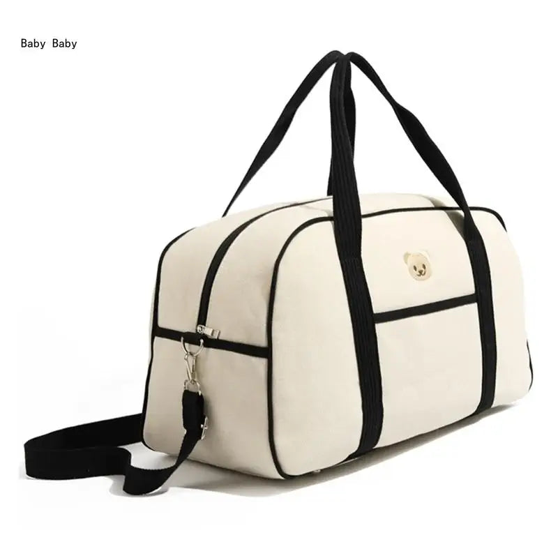 Diaper Bag Large Capacity Bag Embroidery Bear Handbag Shoulder Bags Q81A