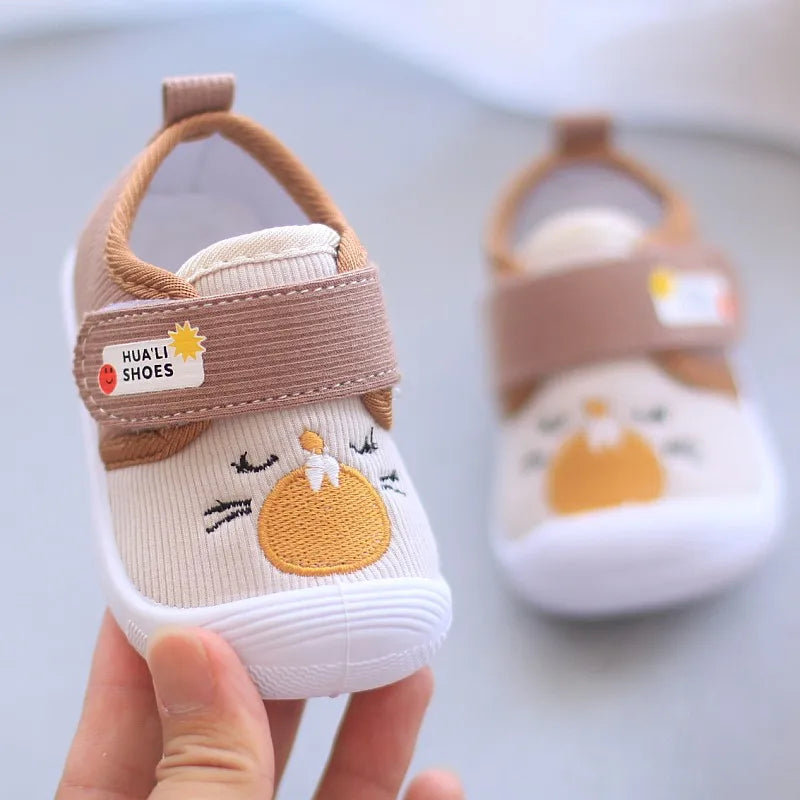Infant Kids Baby Cartoon Anti kicking functional Shoe Soft Sole Squeaky Sneakers Boy Causal Loafers Toddler Girl Non-slip Shoe